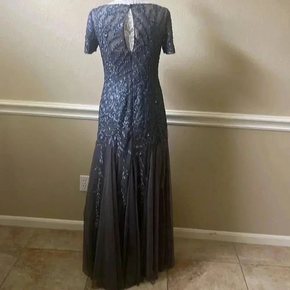 JJs House Charcoal Lace Maxi Dress - Picture 6 of 9